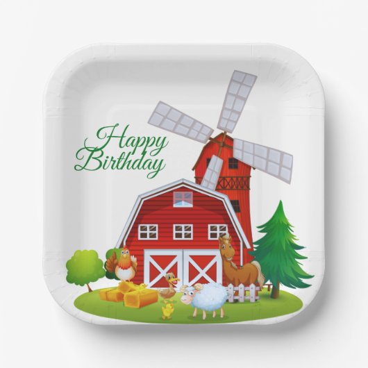 Papierplatte Pappteller (Vorderseite)