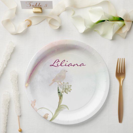 Papierplatte Pappteller (Hochzeit)