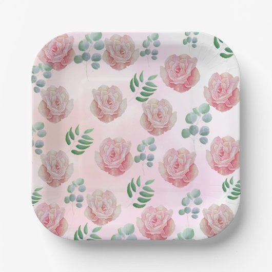 Papierplatte Pappteller (Vorderseite)