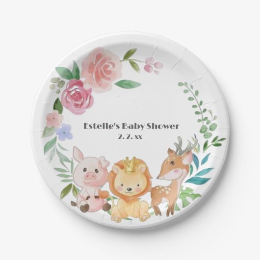 Papierplatte Pappteller (Vorderseite)