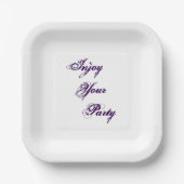 Papierplatte Pappteller (Vorderseite)