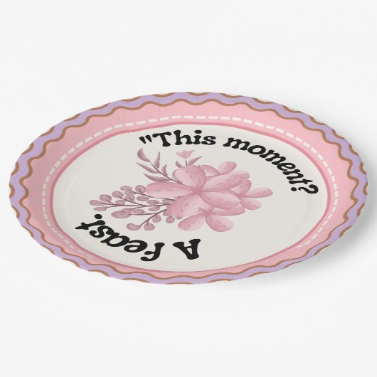 Papierplatte Pappteller (Schrägansicht)