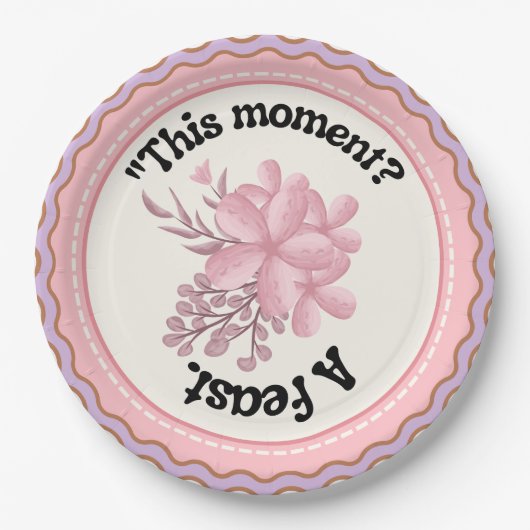 Papierplatte Pappteller (Vorderseite)