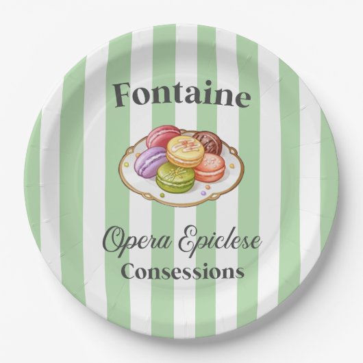 Papierplatte Pappteller (Vorderseite)