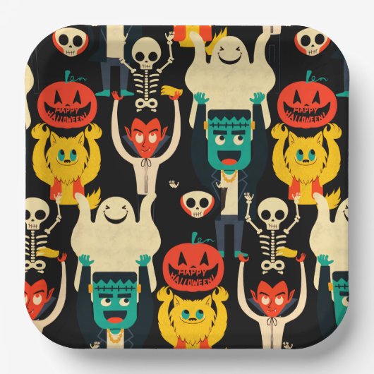 Papierplatte Pappteller (Vorderseite)