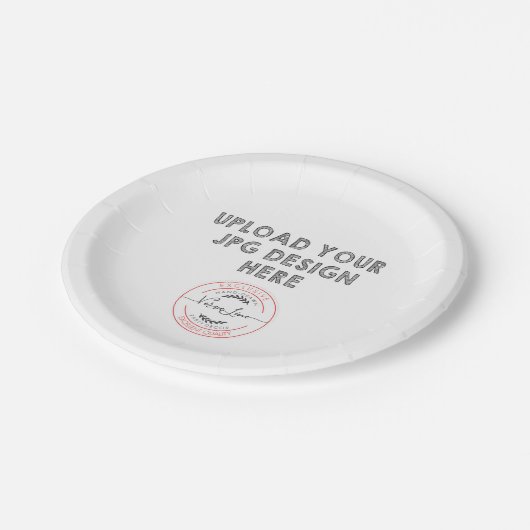 Papierplatte Pappteller (Schrägansicht)