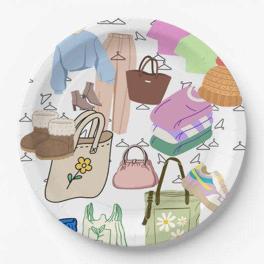 Papierplatte Pappteller (Vorderseite)