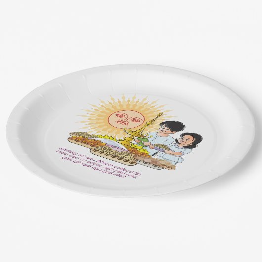 Papierplatte Pappteller (Schrägansicht)