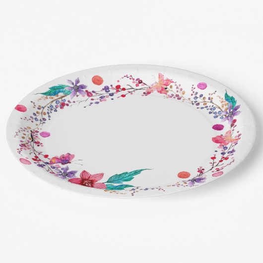 Papierplatte Pappteller (Schrägansicht)