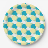 Papierplatte - Pastellkreise - Überschneidung Pappteller (Vorderseite)