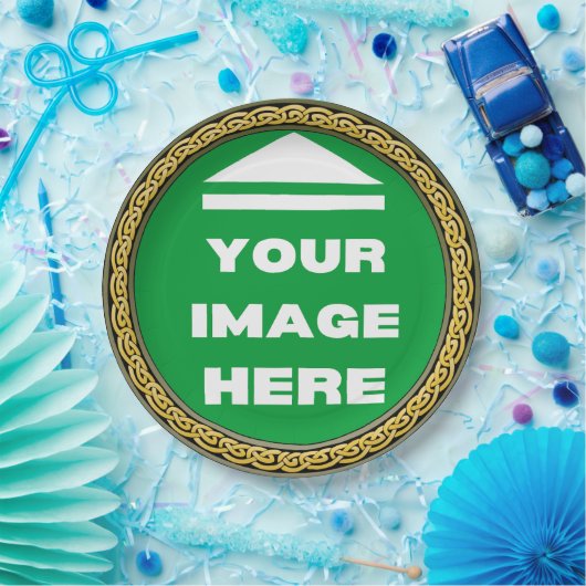 Papierplatte - Personalisiert - Bild hinzufügen / Pappteller (Party)