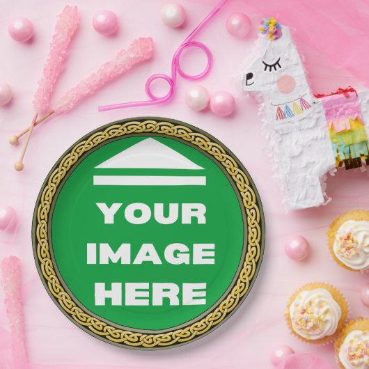 Papierplatte - Personalisiert - Bild hinzufügen / Pappteller (Party)