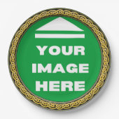 Papierplatte - Personalisiert - Bild hinzufügen / Pappteller (Vorderseite)