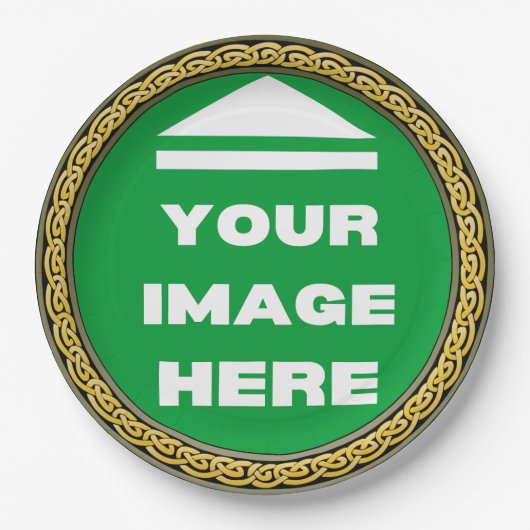 Papierplatte - Personalisiert - Bild hinzufügen / Pappteller (Vorderseite)