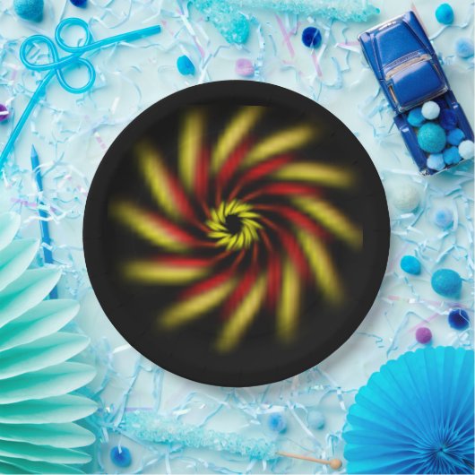 Papierplatte - Pinwheel Pappteller (Party)