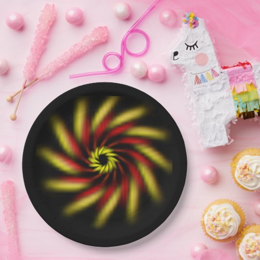 Papierplatte - Pinwheel Pappteller (Party)