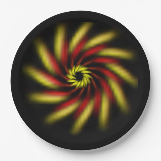 Papierplatte - Pinwheel Pappteller (Vorderseite)