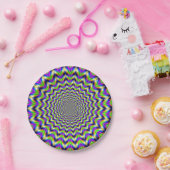 Papierplatte Psychedelic Star Pappteller (Party)