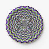 Papierplatte Psychedelic Star Pappteller (Vorderseite)
