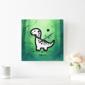 Papierplatte Quadratische Wanduhr (Zuhause)