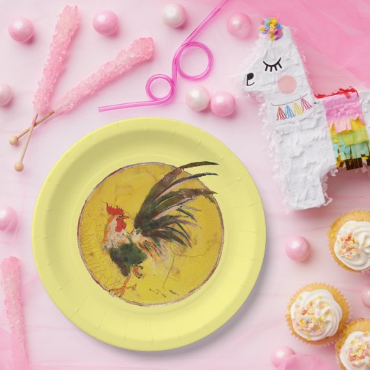 Papierplatte - Rasterfolie und Sonneneinstrahlung Pappteller (Party)