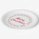 Papierplatte - Rentier-Power Pappteller (Schrägansicht)