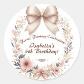 Papierplatte Runder Aufkleber (Vorderseite)