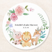 Papierplatte Runder Pappuntersetzer (Vorderseite)