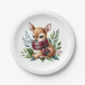 Papierplatte Rustikale Herbstdusche Teller (Vorderseite)