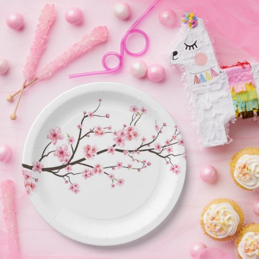 PAPIERPLATTE: SAKURA BLOSSOME PAPPTELLER (Party)