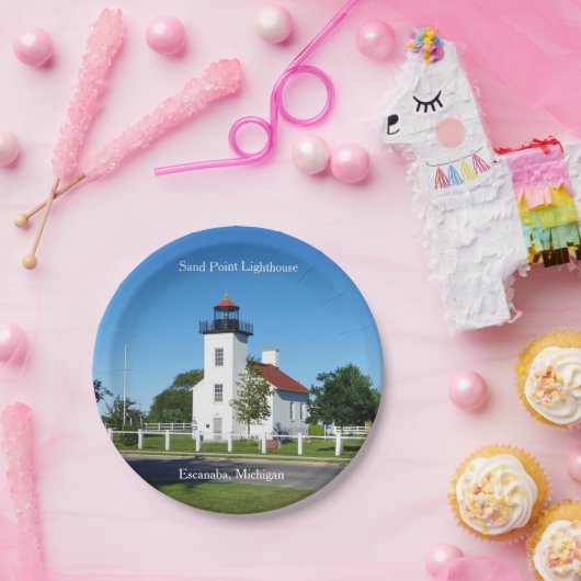 Papierplatte Sand Point Lighthouse Pappteller (Party)