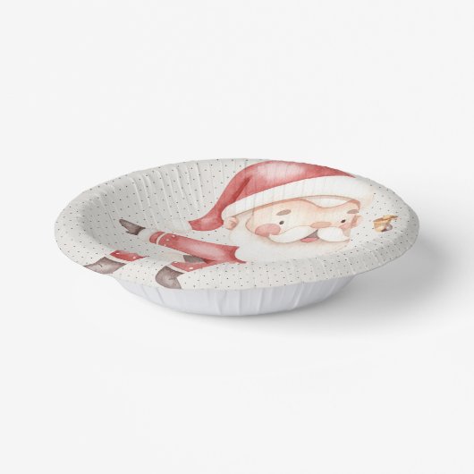 Papierplatte Santa Pappteller (Gewinkelt)