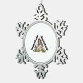 Papierplatte Schneeflocken Zinn-Ornament (Rechts)