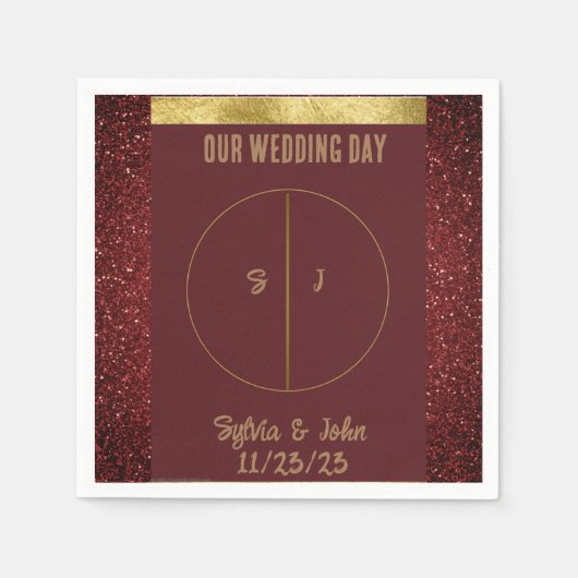 Papierplatte Serviette (Vorderseite)