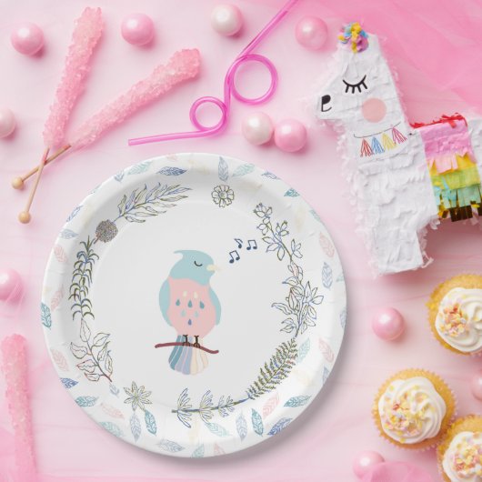 PAPIERPLATTE: SINGBIRD PAPPTELLER (Party)