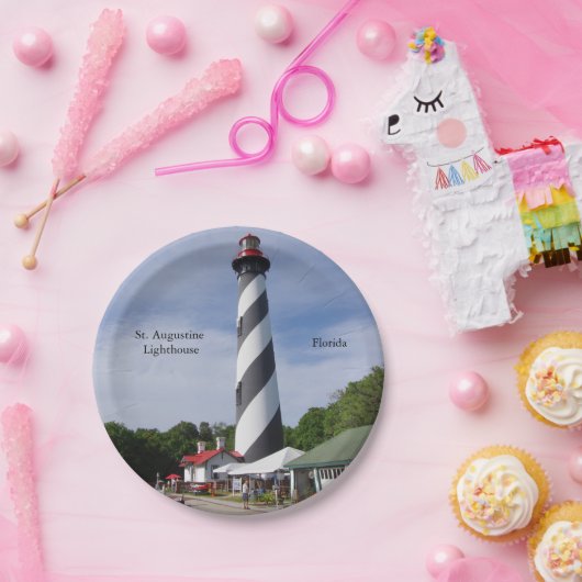 Papierplatte St. Augustine Lighthouse Pappteller (Party)