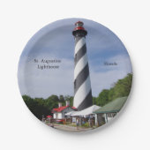 Papierplatte St. Augustine Lighthouse Pappteller (Vorderseite)