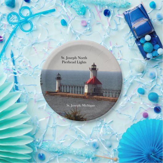 Papierplatte St. Joseph North Pierhead Lights Pappteller (Party)
