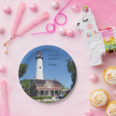 Papierplatte St. Simons Lighthouse Pappteller (Party)