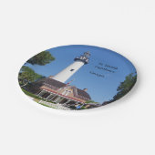 Papierplatte St. Simons Lighthouse Pappteller (Schrägansicht)