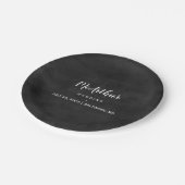 Papierplatte - Statement-Chalkboard-Skript Pappteller (Schrägansicht)