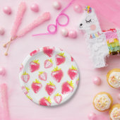 Papierplatte Sweet Strawberry Pappteller (Party)