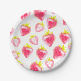 Papierplatte Sweet Strawberry Pappteller