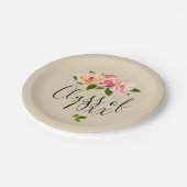 Papierplatte TANdes rustikalen Pappteller (Schrägansicht)