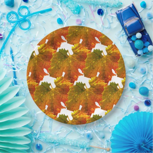 Papierplatte - Traubenleaf-Mosaik Pappteller (Party)