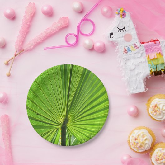 Papierplatte - Tropenpalme Pappteller (Party)