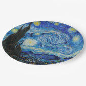 PAPIERPLATTE: VAN GOGH: STARRY NIGHT PAPPTELLER (Schrägansicht)