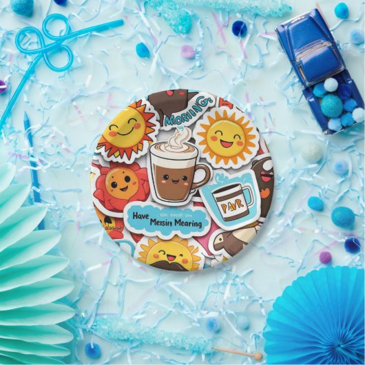Papierplatte - Vector-Design Pappteller (Party)
