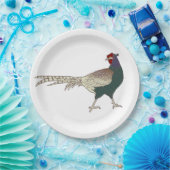 Papierplatte Vintager retro Fasanvogel niedlich Pappteller (Party)