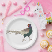 Papierplatte Vintager retro Fasanvogel niedlich Pappteller (Party)